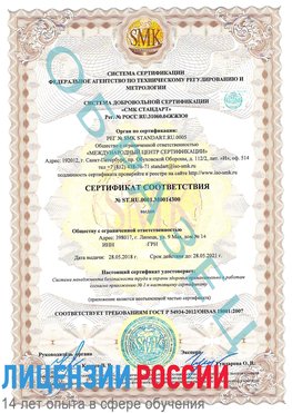 Образец сертификата соответствия Нытва Сертификат OHSAS 18001
